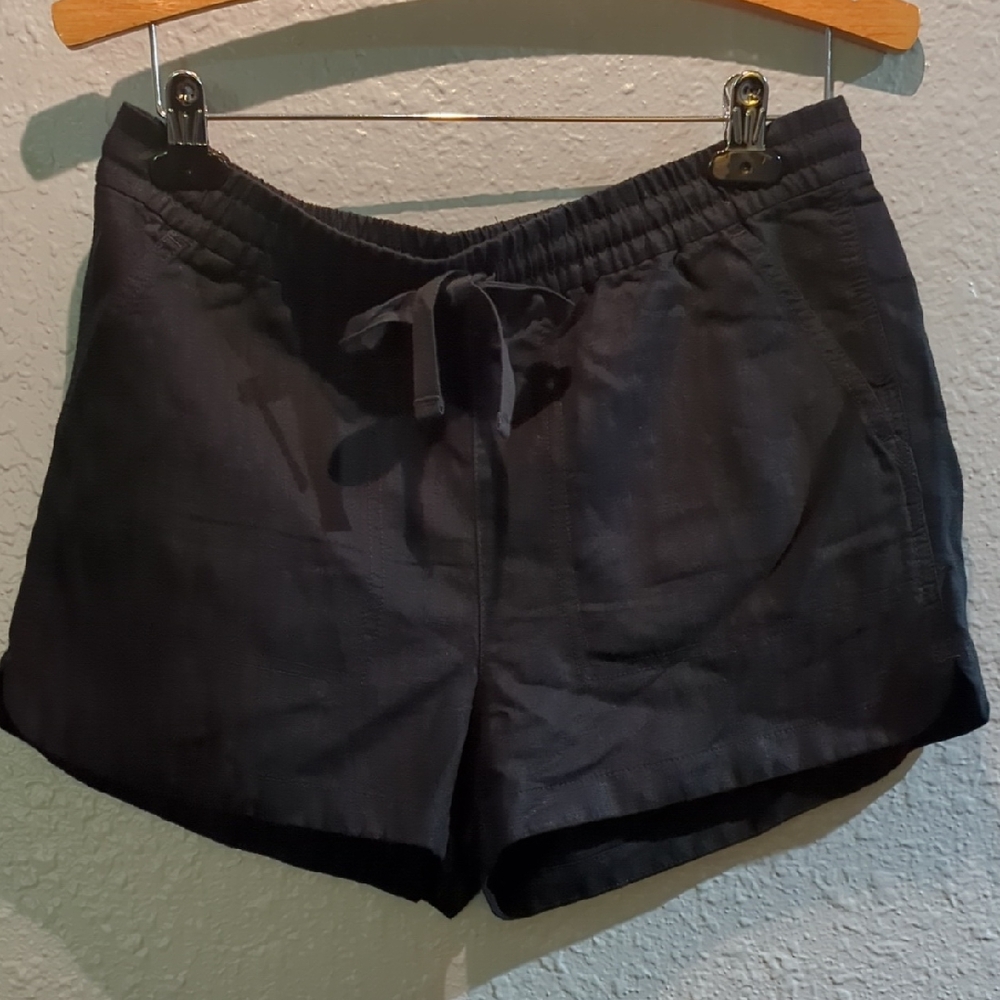 J. Crew Black Linen Shorts